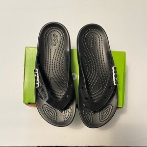 CROCS‎ Black Comfort Slides